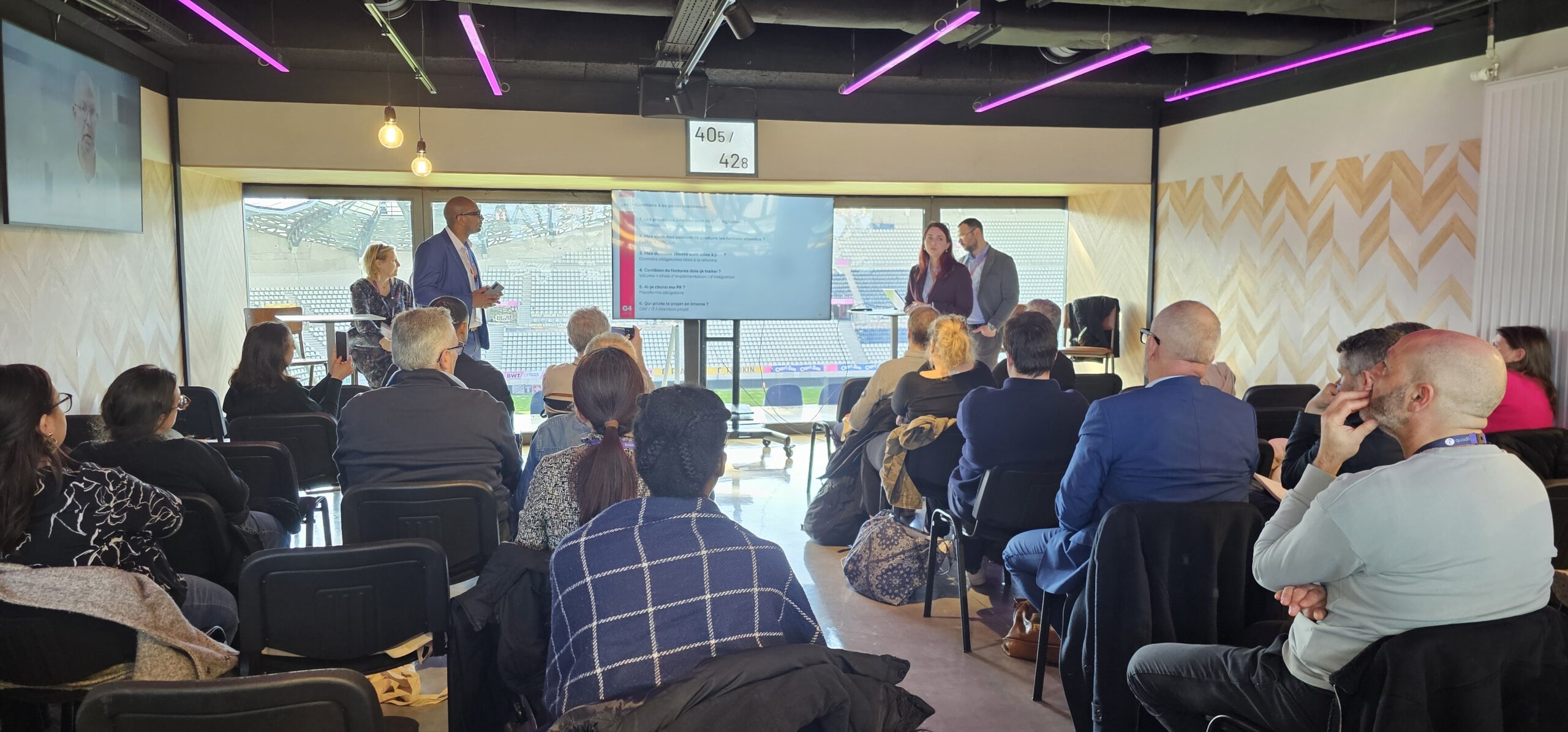 Participant du quadient e-invoicing Tour sur la Réforme de la facturation électronique