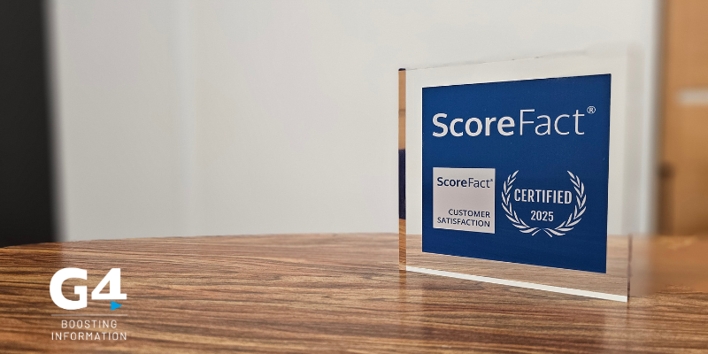 G4 s'engage dans la démarche ScoreFact pour piloter la satisfaction client